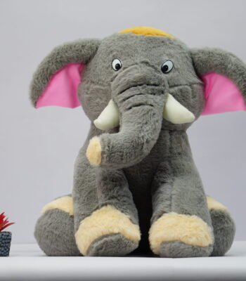 Furry baby elephant toy for baby